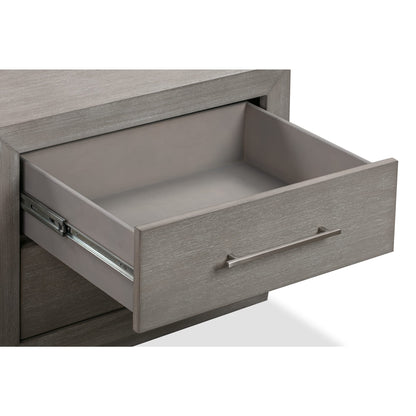 Modus Melbourne Two Drawer Nightstand with USB in Mineral