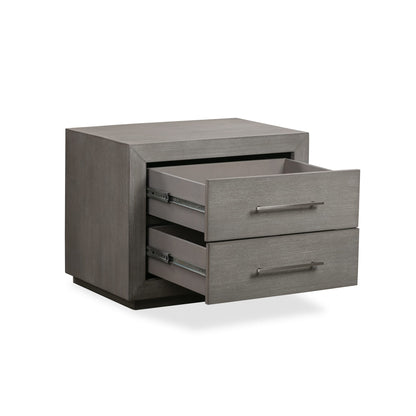Modus Melbourne Two Drawer Nightstand with USB in Mineral