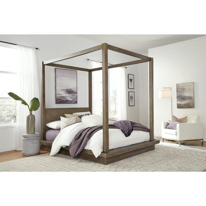 Modus Melbourne Wood Canopy Bed in Dark Pine