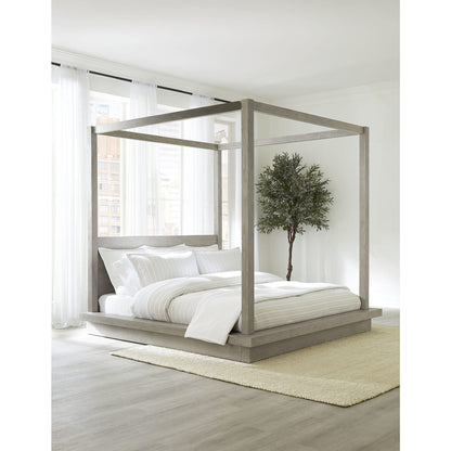 Modus Melbourne Wood Canopy Bed in Mineral