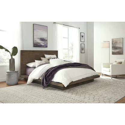 Modus Melbourne Wood Platform Bed in Dark Pine