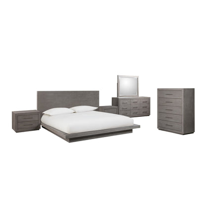 Modus Melbourne Wood Platform Bed in Mineral