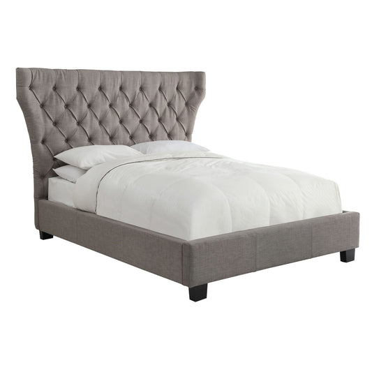 Modus Melina Upholstered Footboard Storage Bed in Dolphin Linen