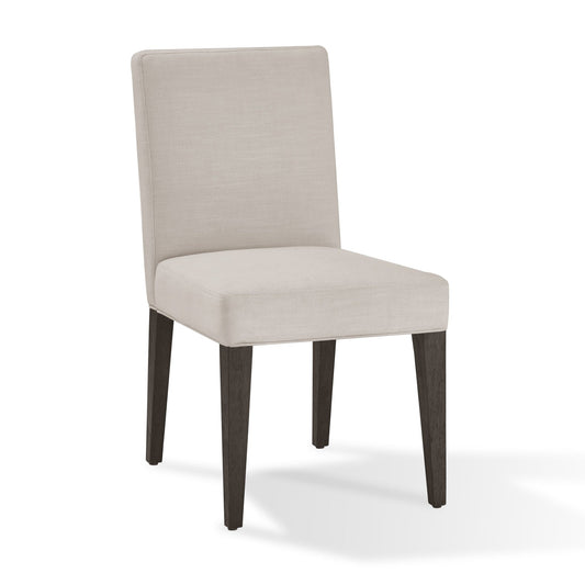 Modus Modesto Upholstered Side Chair in Abalone Linen and French Roast
