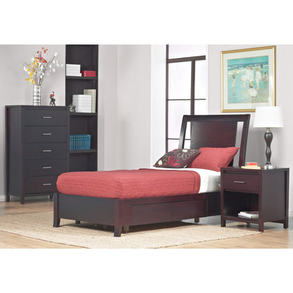Modus Nevis Low Profile Storage Bed in Espresso