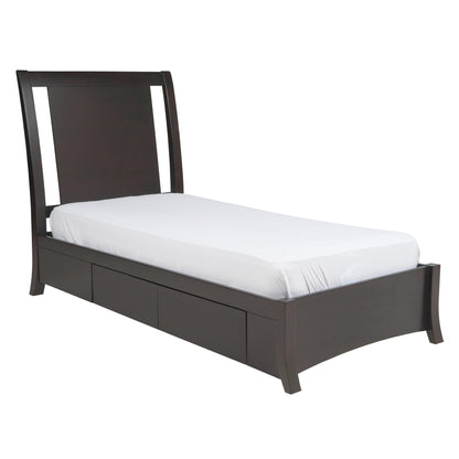 Modus Nevis Low Profile Storage Bed in Espresso