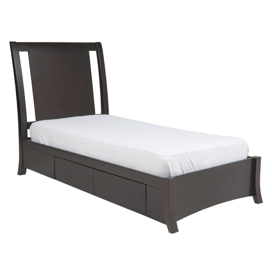 Modus Nevis Low Profile Storage Bed in Espresso