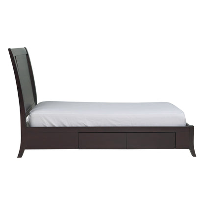Modus Nevis Low Profile Storage Bed in Espresso