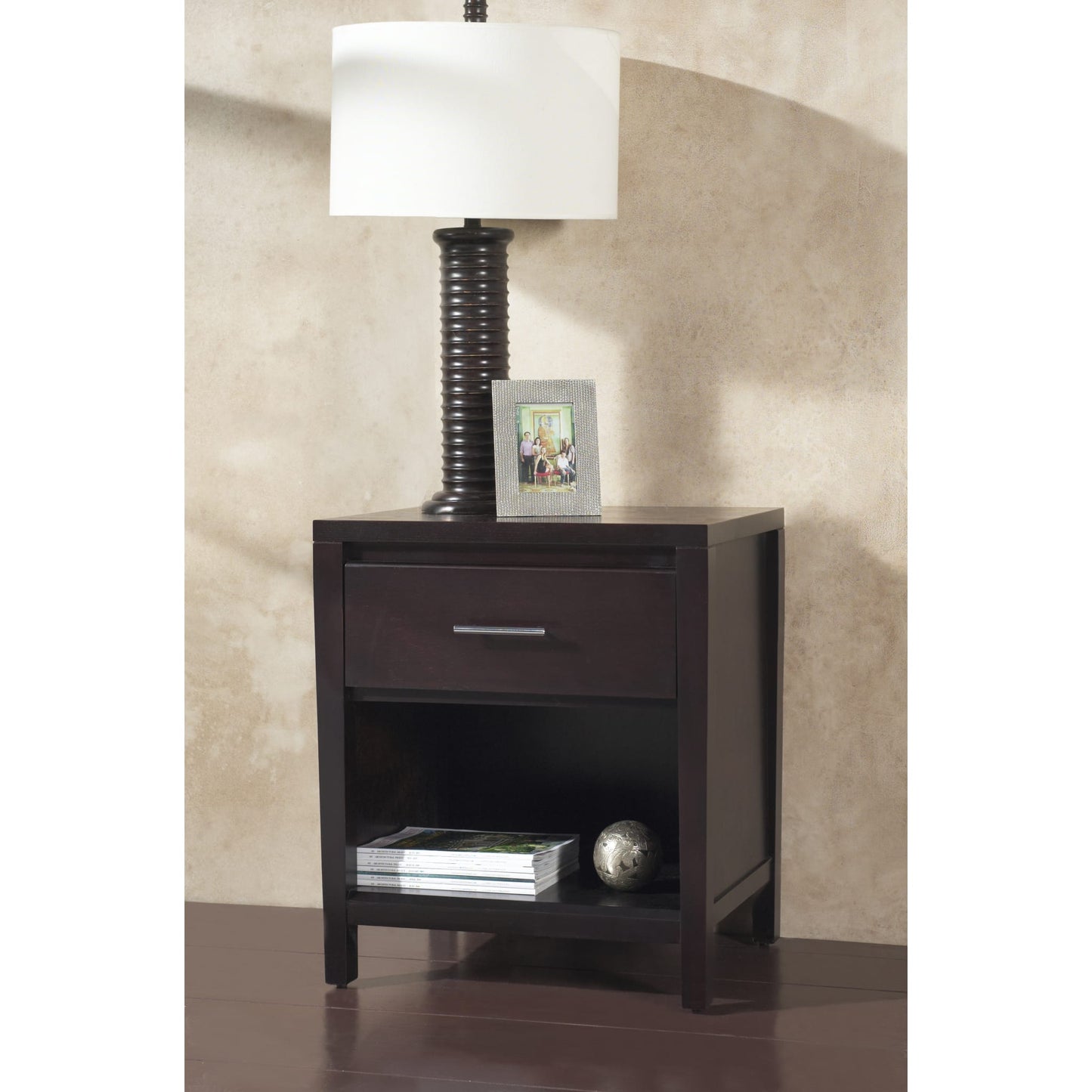 Modus Nevis One Drawer Nightstand in Espresso