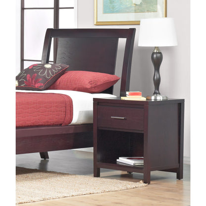 Modus Nevis One Drawer Nightstand in Espresso