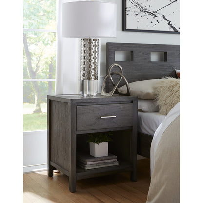 Modus Nevis One Drawer Nightstand in Sharkskin