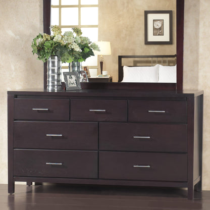 Modus Nevis Seven Drawer Dresser in Espresso