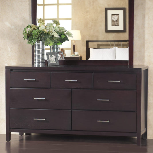 Modus Nevis Seven Drawer Dresser in Espresso