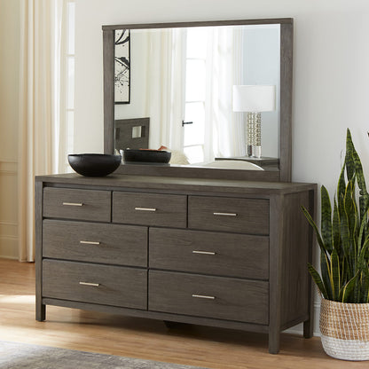 Modus Nevis Seven Drawer Dresser in Sharkskin
