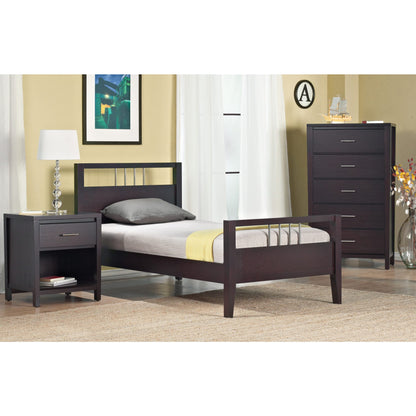 Modus Nevis Wood Platform Bed in Espresso