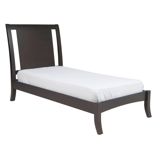 Modus Nevis Wood Sleigh Bed in Espresso