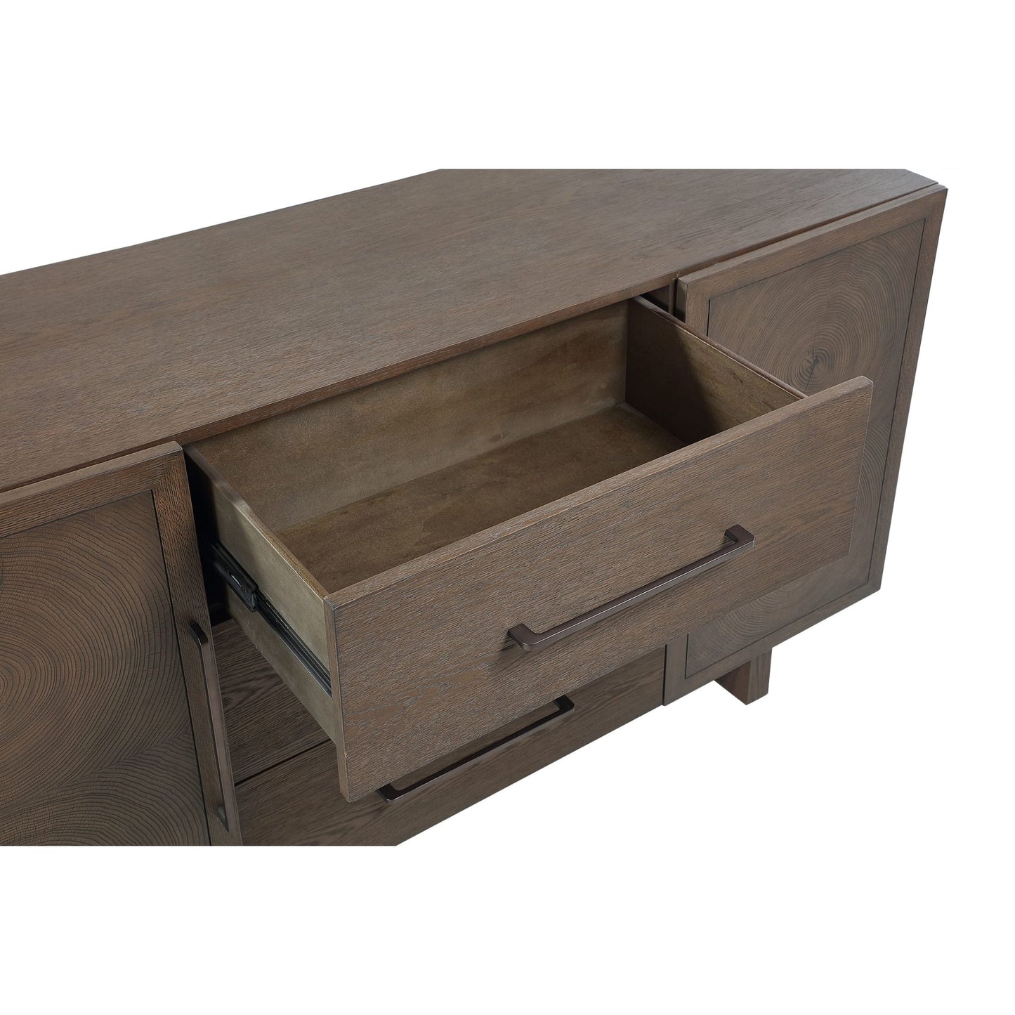 Modus Oakland Three-Drawer Sideboard in Brunette