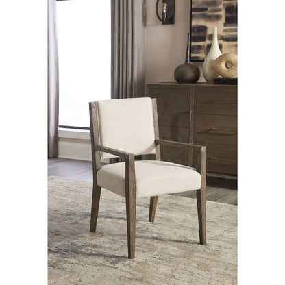 Modus Oakland Upholstered Arm Chair in Brunette