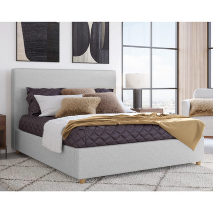 Modus Olivia Upholstered Platform Bed in Linen