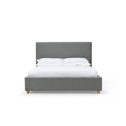 Modus Olivia Upholstered Platform Bed in Pewter