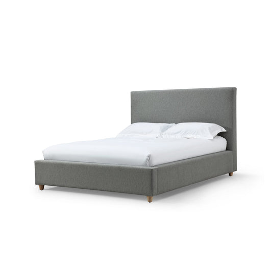 Modus Olivia Upholstered Platform Bed in Pewter
