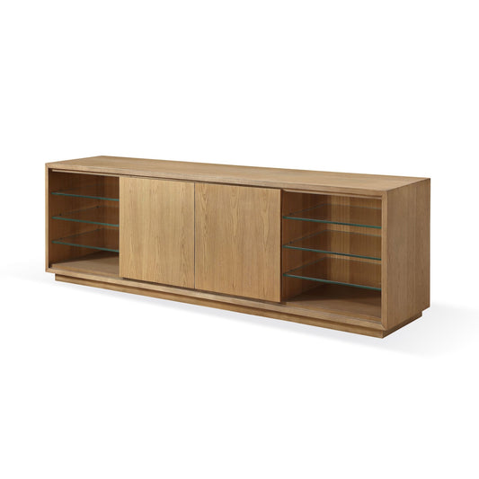 Modus One Coastal Modern 84 inch TV Console in Bisque