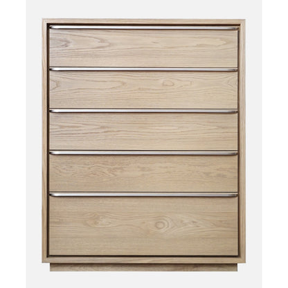 Modus Modus Modus One Coastal Modern Five Drawer Chest in Bisque