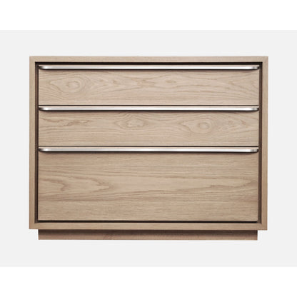 Modus One Coastal Modern Three Drawer USB-charging Nightstand in Bisque