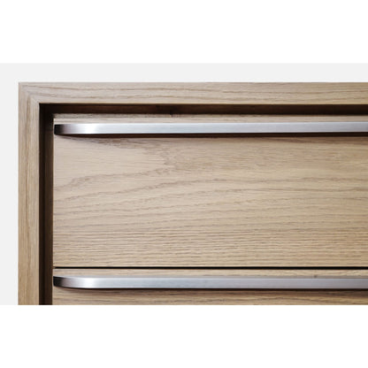 Modus One Coastal Modern Two Drawer USB-Charging Nightstand in Bisque