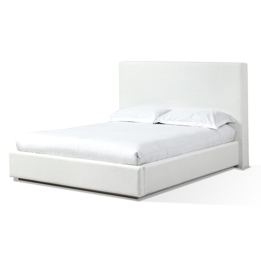 Modus One Upholstered Footboard Storage Bed in Pearl