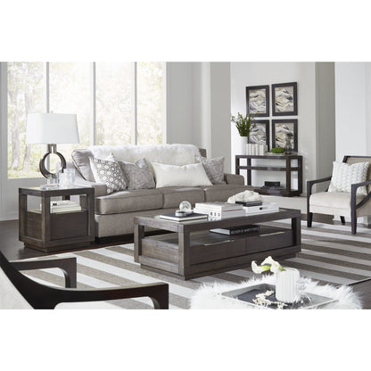 Modus Oxford One Drawer End Table in Basalt Grey