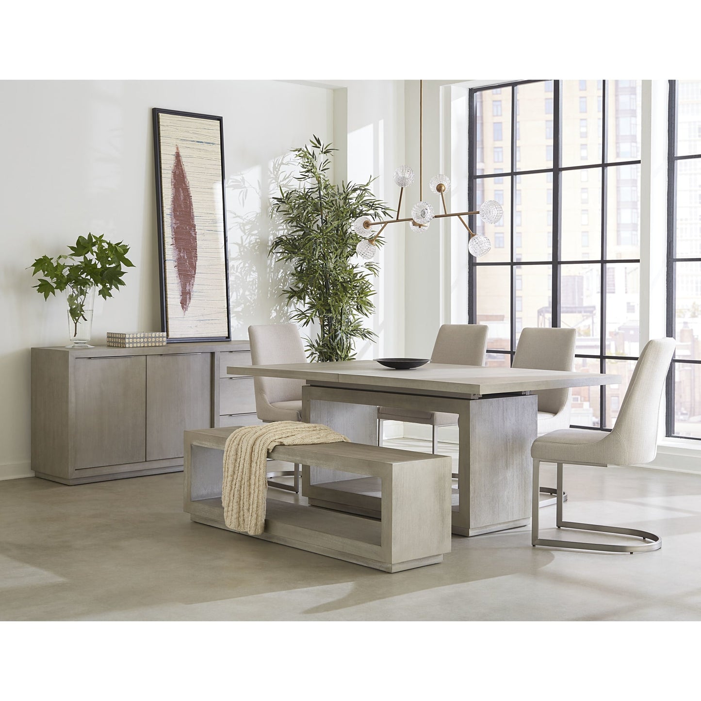 Modus Oxford Rectangular Dining Table in Mineral