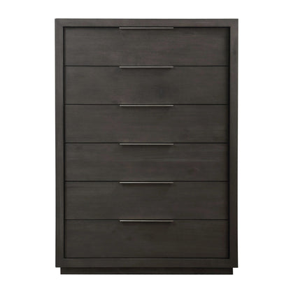 Modus Modus Modus Oxford Six Drawer Chest in Basalt Grey