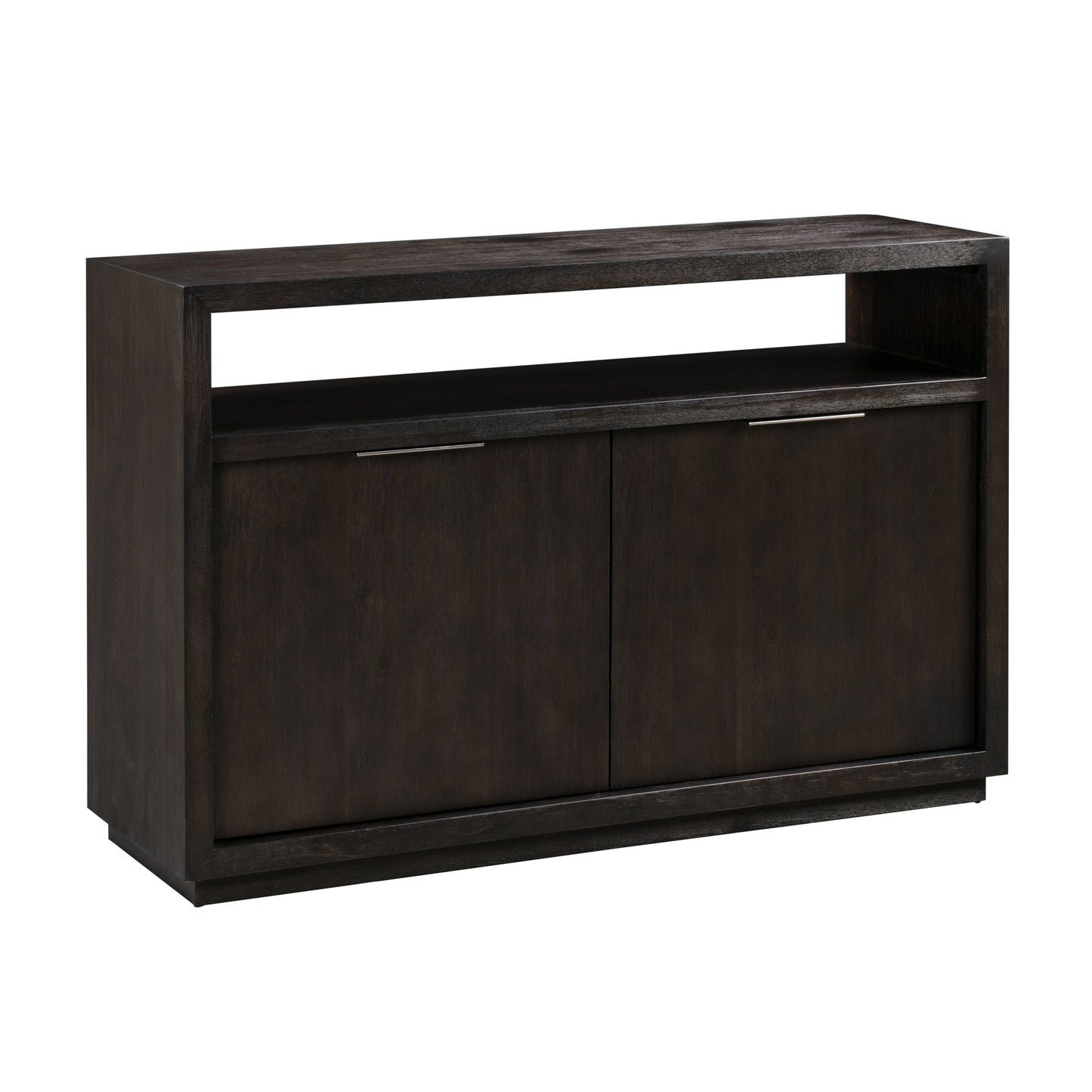 Modus Oxford Solid Wood 54 inch Media Console in Basalt Grey