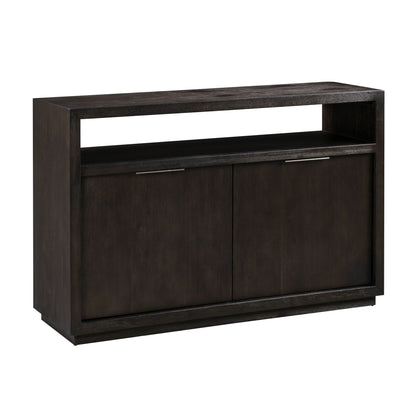 Modus Oxford Solid Wood 54 inch Media Console in Basalt Grey