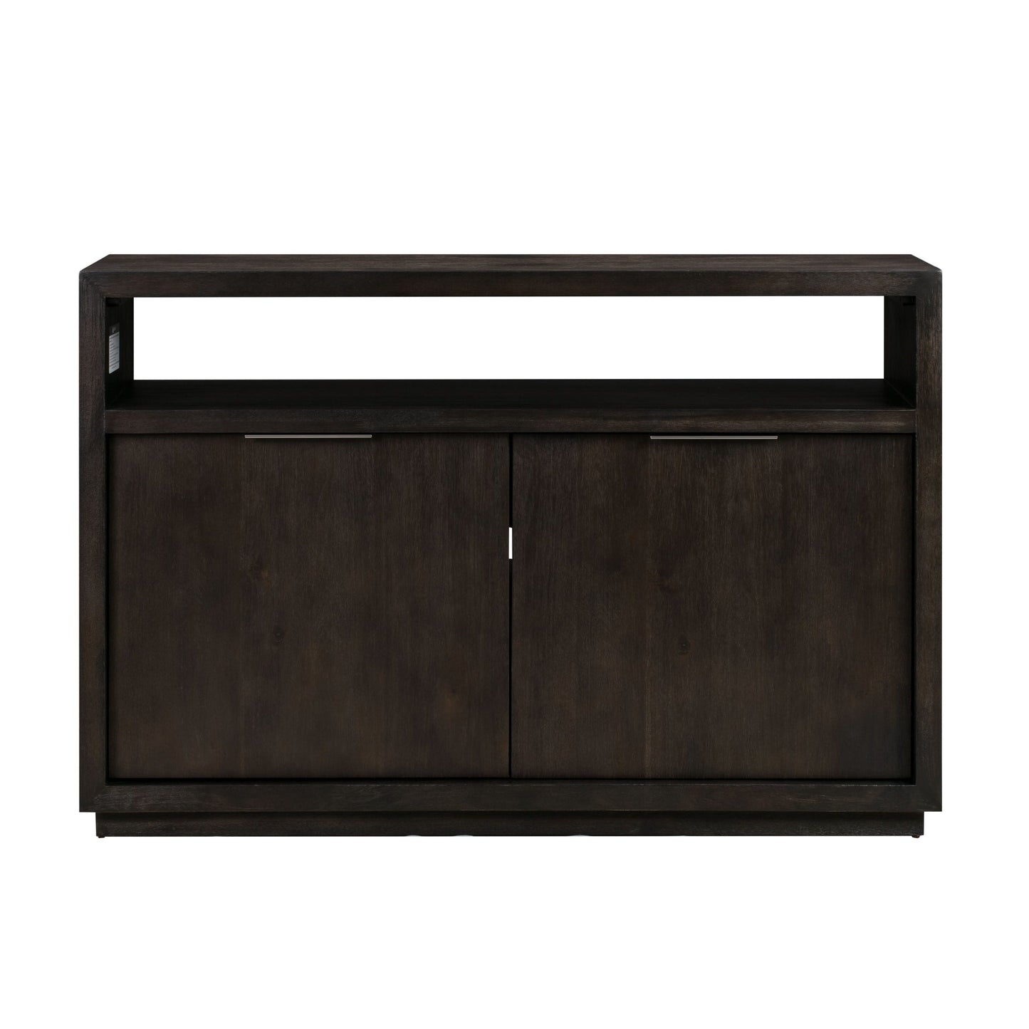 Modus Oxford Solid Wood 54 inch Media Console in Basalt Grey