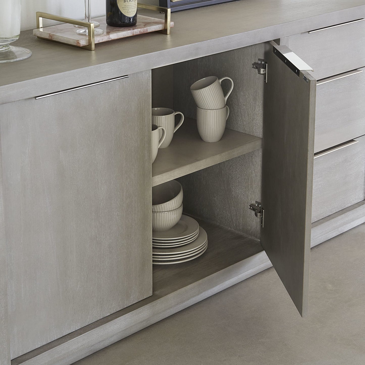 Modus Oxford Three-Drawer Sideboard in Mineral