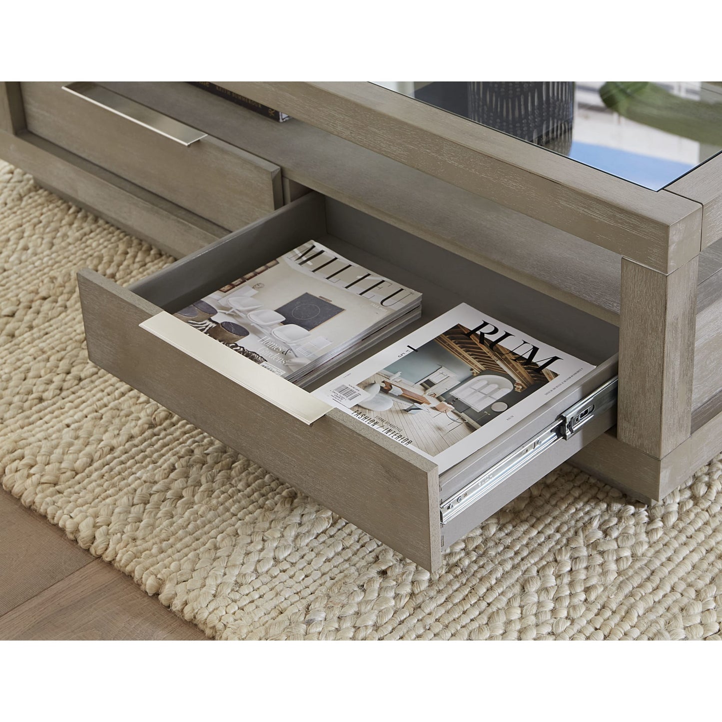 Modus Modus Oxford Two-Drawer Coffee Table in Mineral