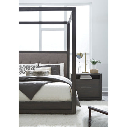 Modus Oxford Upholstered Canopy Bed in Dolphin