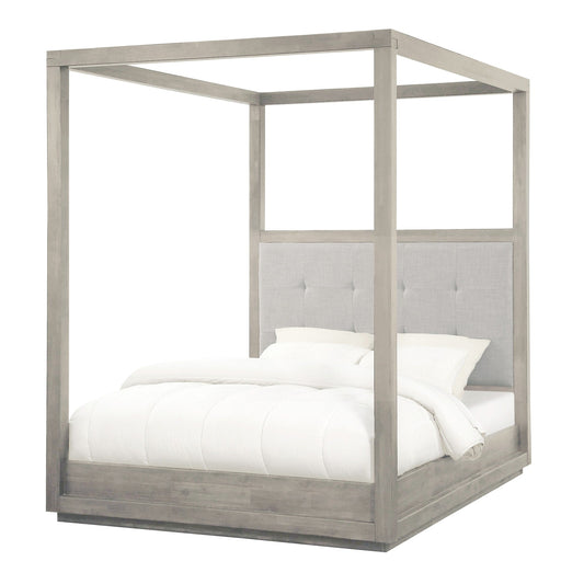 Modus Oxford Upholstered Canopy Bed in Mineral