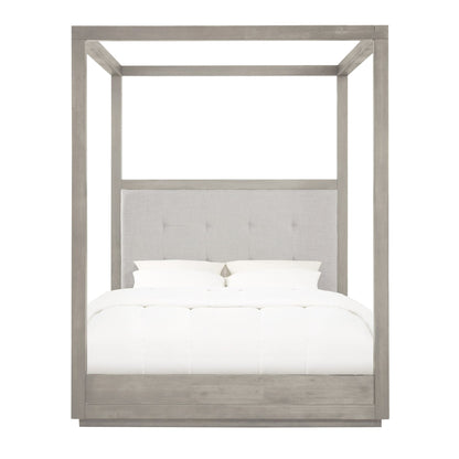 Modus Oxford Upholstered Canopy Bed in Mineral