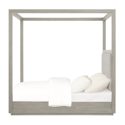 Modus Oxford Upholstered Canopy Bed in Mineral