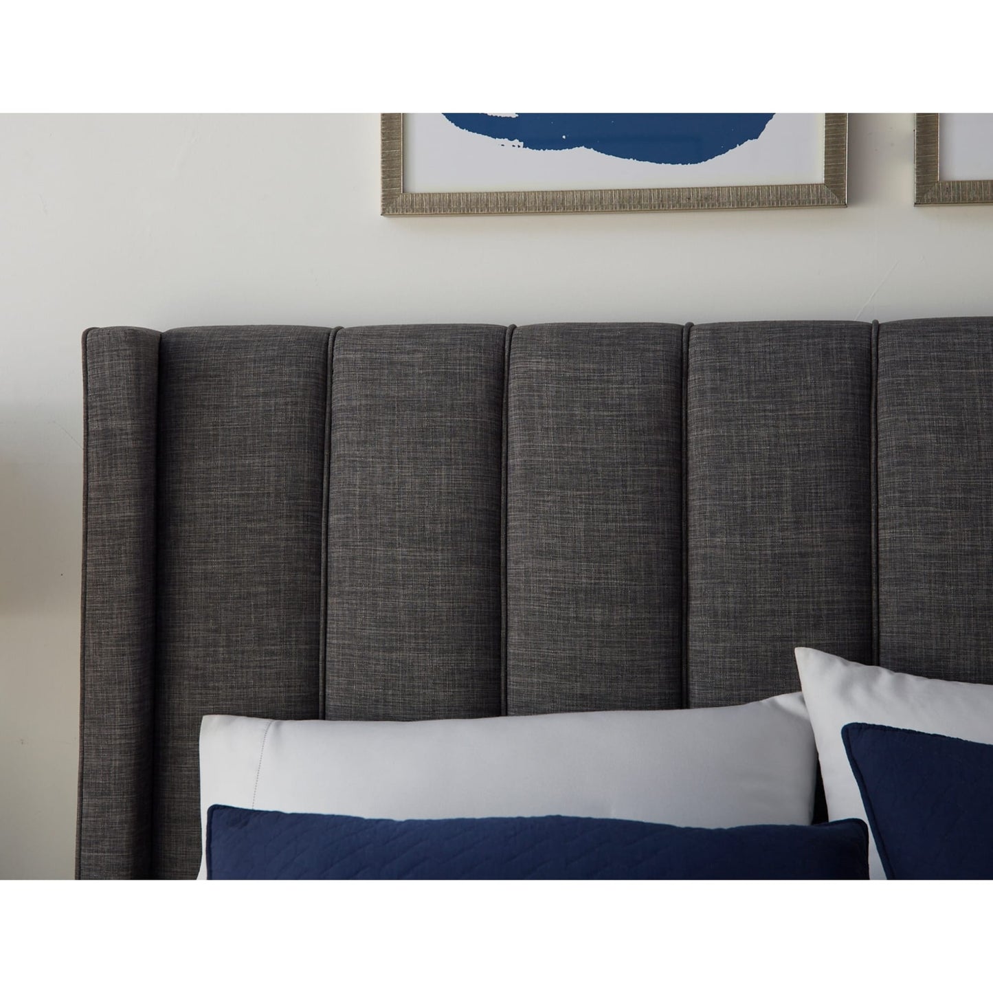 Modus Palermo Upholstered Footboard Storage Bed in Dark Stone
