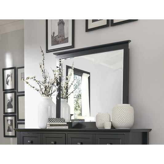 Modus Paragon Beveled Glass Mirror in Black