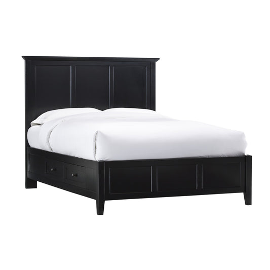 Modus Paragon Four Drawer Wood Storage Bed in Black
