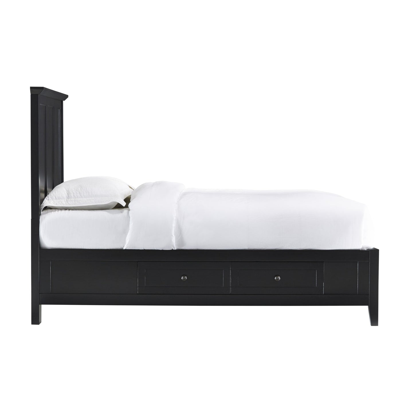 Modus Paragon Four Drawer Wood Storage Bed in Black