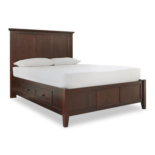Modus Paragon Four Drawer Wood Storage Bed in Truffle