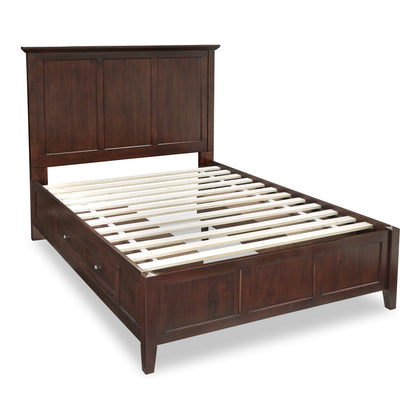 Modus Paragon Four Drawer Wood Storage Bed in Truffle