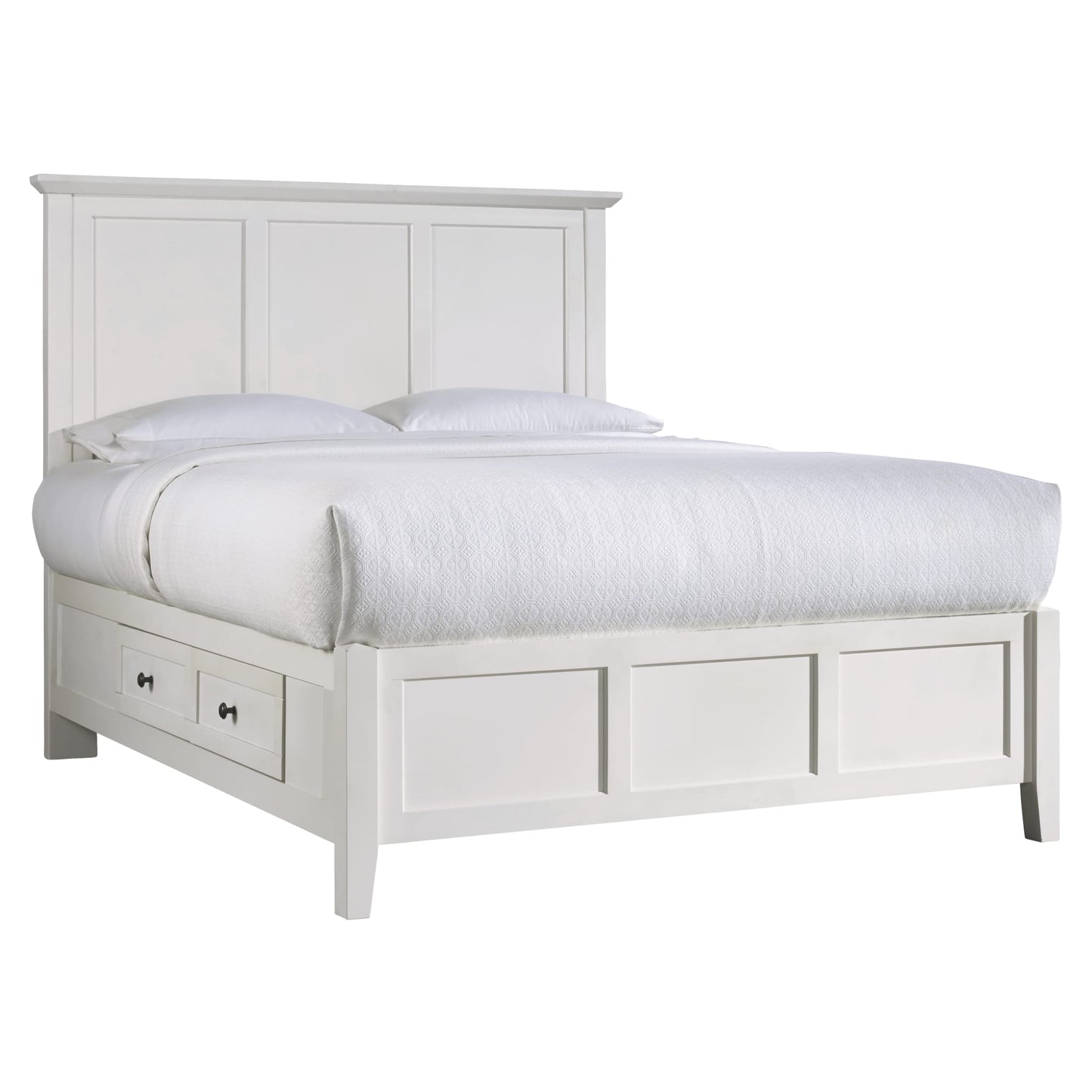 Modus Paragon Four Drawer Wood Storage Bed in White