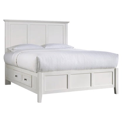 Modus Paragon Four Drawer Wood Storage Bed in White